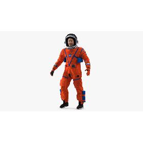 3D NASA OCSS Astronaut Spacesuit Rigged